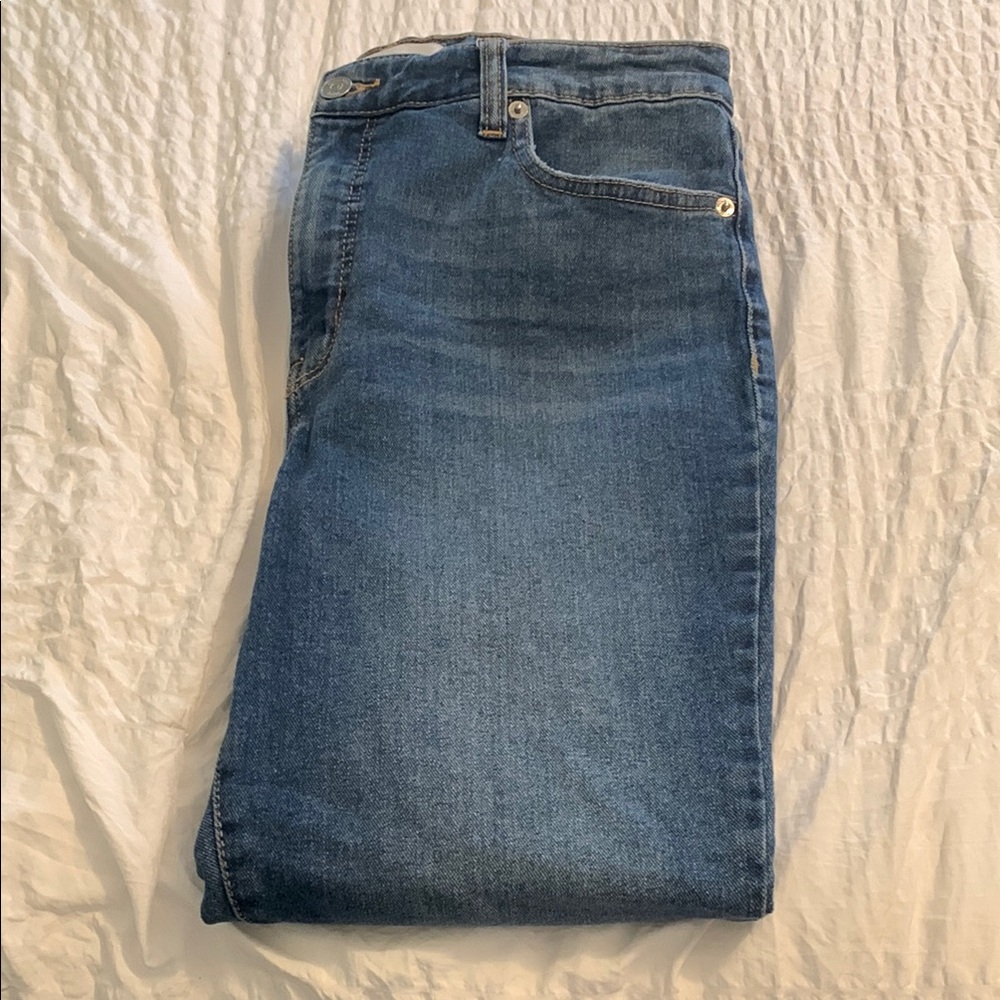 High Rise Vintage Straight Medium Wash